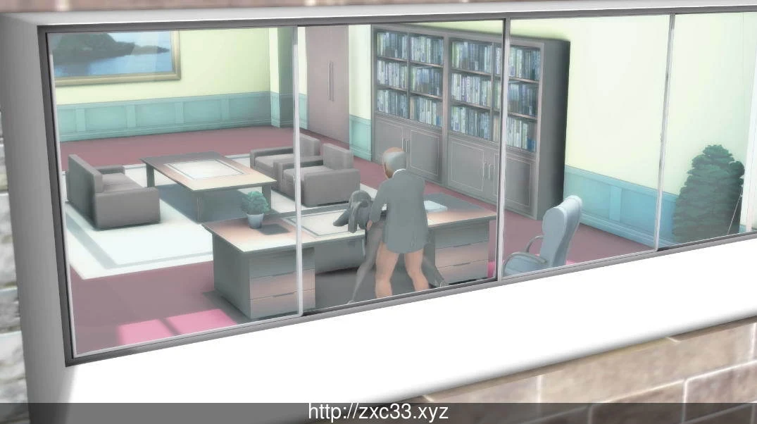 秋葉の校长室前篇+后篇 汉化版 [3D极品/全动态] / 黑色长袜 超社保 [2.5G]