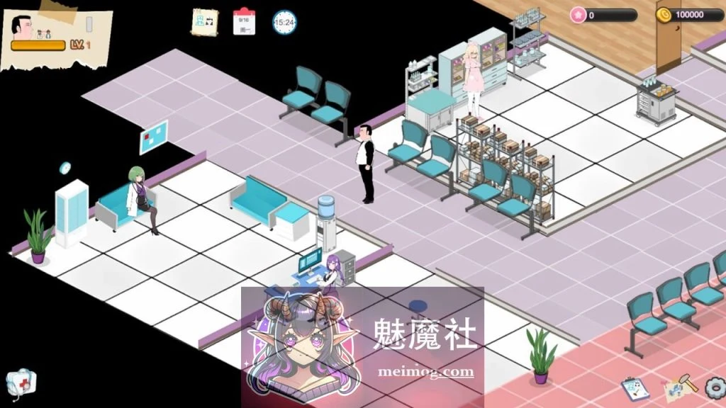 黑山综合医院 黒山総合病院 V3.62 官中步兵版[经营SLG/中文/动态/更新] [FM/百度/2.3G]