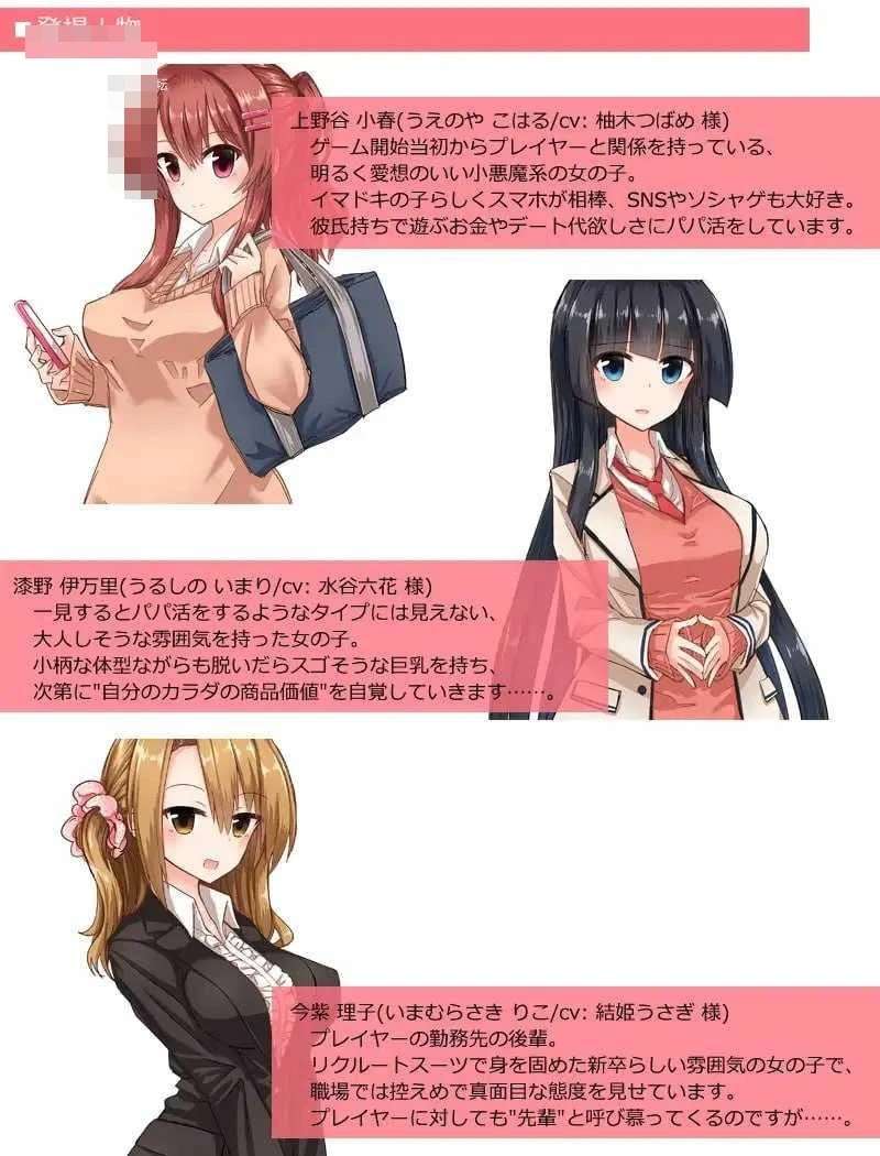 全员女主角都瞄准了你的钱包！～赚钱供奉女孩子的“爸爸活”SLG～ 〔AI汉化〕【pc】〔864m〕【SLG】〔FM/百度云〕